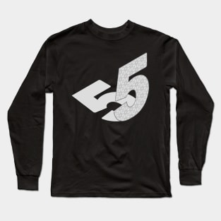 Isometric Number, Number Five Long Sleeve T-Shirt